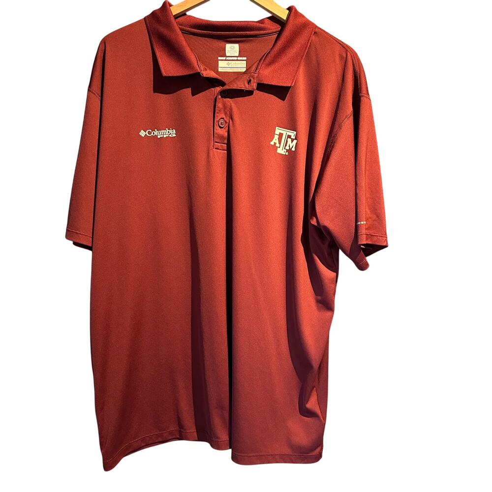 Texas A&M Columbia Size XL Polo Football College NCAA SEC Aggies Game Day
